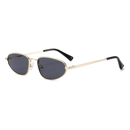 1 paire de lunettes de soleil décontractées en métal pour femmes, série Simple