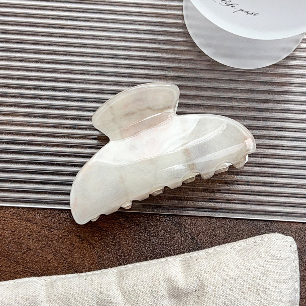 Pinces À Cheveux En Acrylique Pour Femmes, 1 Pièce, Série Simple, Décontractées, Couleur Unie 
