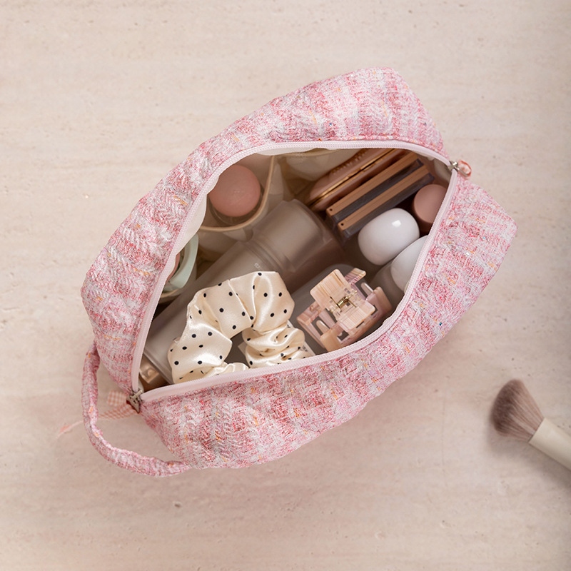Trousses De Maquillage Décontractées En Polyester De Couleurs Mélangées Pour Femmes De La Série Simple h5Image4