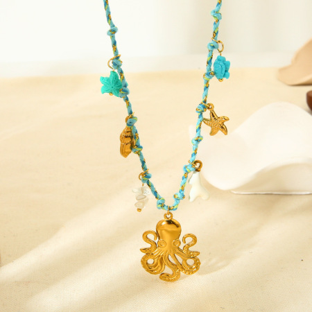 1 paire de colliers pendentifs tortue romantiques pour femmes, en acier inoxydable étanche couleur or