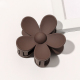 Grande épingle à cheveux givrée à fleurs - Marron foncé Image17