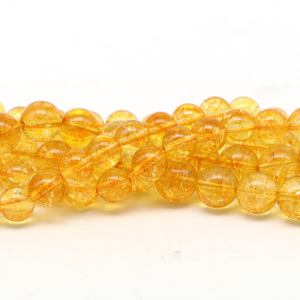 1 Chaîne De Perles De Bijoux En Cristal De Pierres Naturelles De Citrine Annulaire Classique h5 Image5