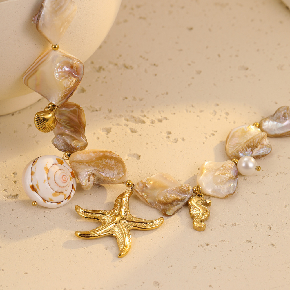 Boucles D'Oreilles Pendantes Géométriques Imperméables En Acier Inoxydable Pour Femme (1 Pièce), Motif Vacances Image5