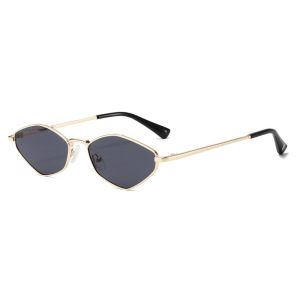1 Paire De Lunettes De Soleil Simples En Métal De Couleur Unie Pour Femmes h5 Image2