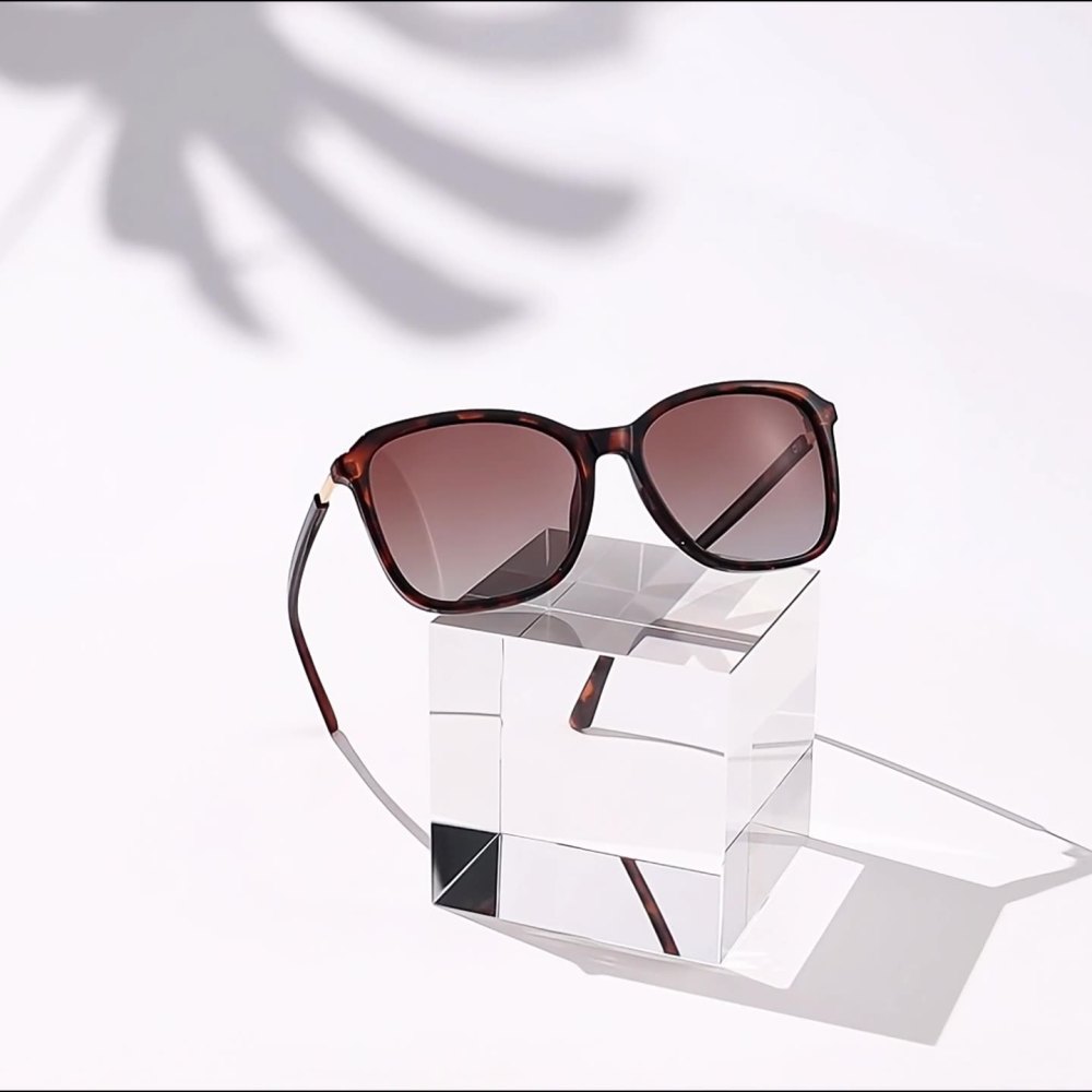 1 Paire De Lunettes De Soleil Élégantes À Imprimé Léopard Pour Femme, Série Simple Image4