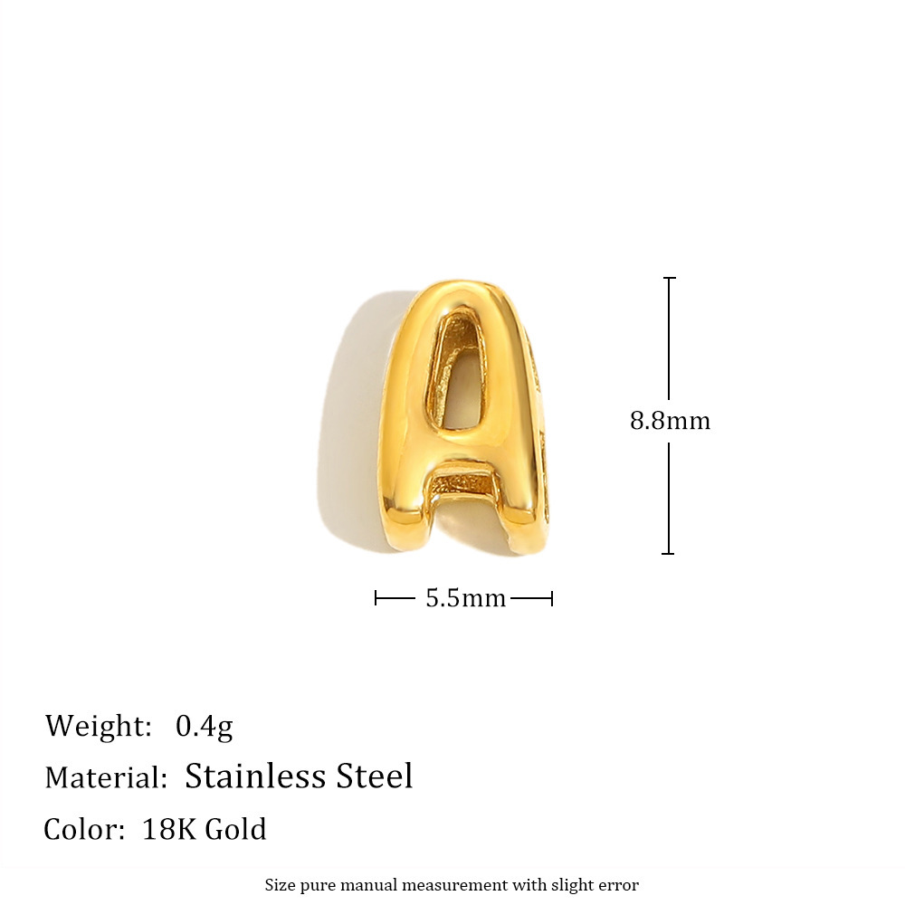 Pendentif Femme Étanche En Acier Inoxydable, Collection Simple Series Diy Fashion Letter Image2