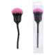 Pinceau poudre libre rose-noir mat-base noire-tête champignon + blister/emballage PVC sans mot Image4