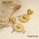 Boucles d'oreilles ovales en or 