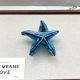 Étoile de mer bleue 9*8,5 cm Image3