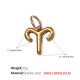 Pendentif Bélier en or massif Image3