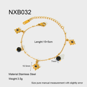 Bracelets Géométriques Dorés Pour Femmes De La Série Simple h5