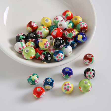 1 pièce de perle en céramique pour bijoux à faire soi-même