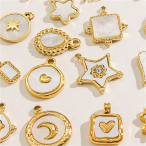1 Paire De Pendentifs Quotidiens Pour Femmes, En Acier Inoxydable Étanche, Motif Soleil/Lune, Collection Simple h5 Image2