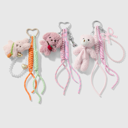 Porte-clés de sac en peluche mignons 2