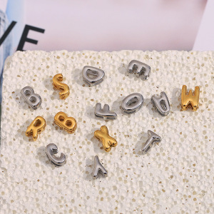 Pendentif Femme Étanche En Acier Inoxydable, Collection Simple Series Diy Fashion Letter h5 Image4