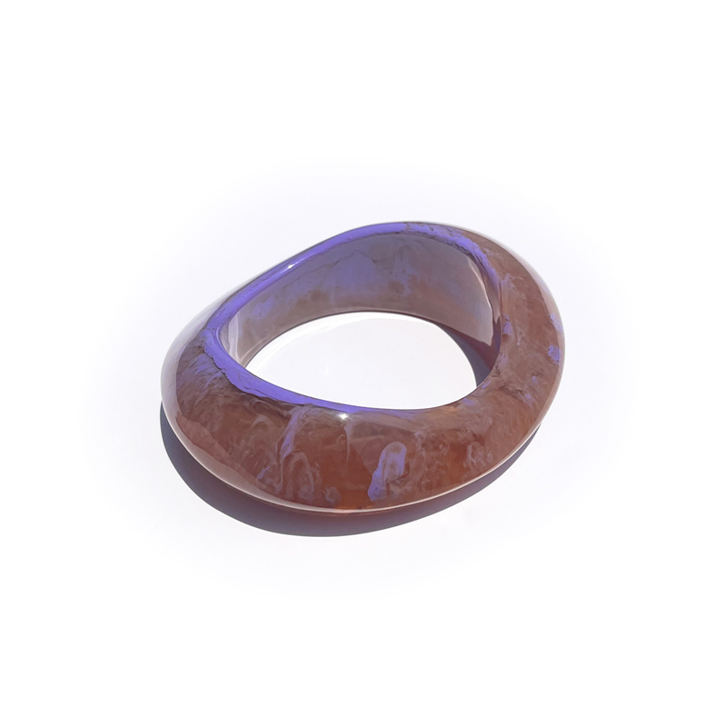 Bracelets Pour Femmes En Acrylique Flou De Forme Irrégulière Image8