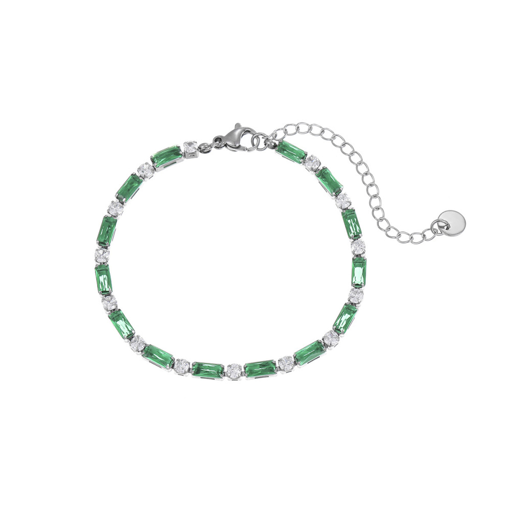 Bracelets À Maillons Pour Femmes, Style Géométrique Quotidien, En Acier Inoxydable, Étanches, De La Collection Simple Series h5Image5