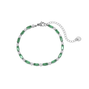 Bracelets À Maillons Pour Femmes, Style Géométrique Quotidien, En Acier Inoxydable, Étanches, De La Collection Simple Series h5 Image5