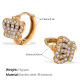 Boucles d'oreilles petites en or et diamants blancs Image3