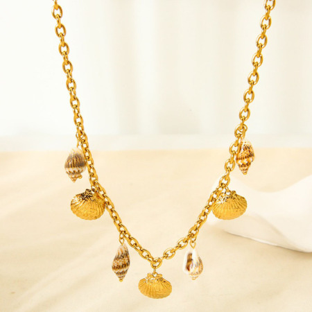1 paire de colliers pendentifs unisexes Classic Series Vacation Turtle en acier inoxydable étanche couleur or