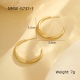 Boucle d'oreille moyenne en or Image13