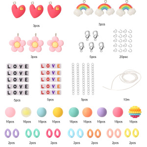 1 Boîte De Jolies Perles En Résine Pour Bijoux Diy h5 Image2