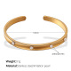 Bracelet en or et perles blanches
