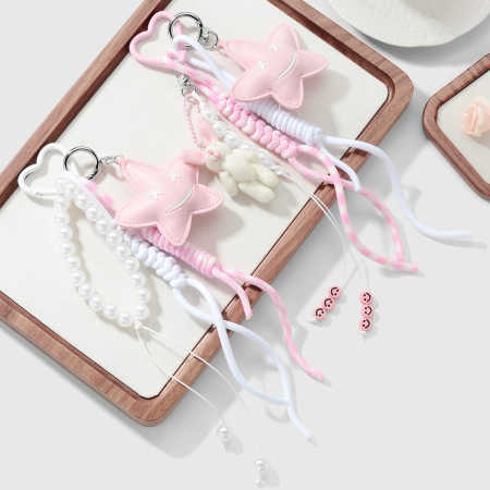 Breloques de sac en alliage de cuir Sweet Star