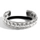 Bracelet élastique à cheveux à pois exagérés en acier Image2