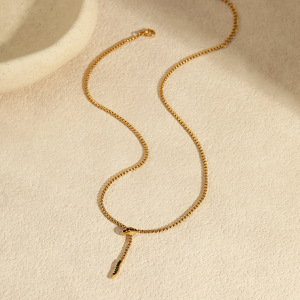Colliers À Pendentif En Acier Inoxydable Et Zirconium Pour Femme, Série Luxueuse, Motif Animal Quotidien h5 Image3