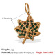 Pendentif en or et diamant vert Image8