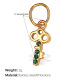 Pendentif en or et diamant vert Image24