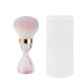 Pinceau poudre libre Hourglass - sable rose - poils tricolores roses + boîte PP transparente 