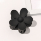Grande épingle à cheveux givrée en forme de fleur - Noire Image13
