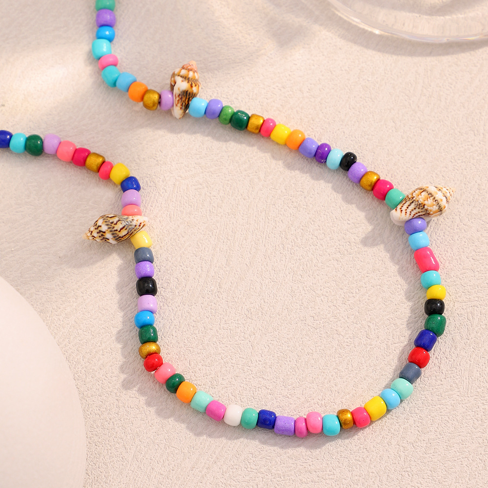 Colliers En Acrylique Pour Femmes, Série Jelly Colored Beach Vacation Image4