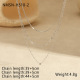 Collier trois rangs couleur acier Image2
