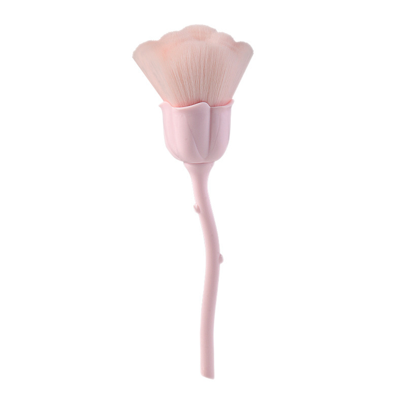 Pinceau À Poudre En Forme De Rose Pour Maquillage Pour Femme 