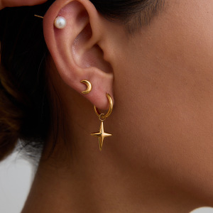 Ensembles De Boucles D'Oreilles Couleur Or En Acier Inoxydable Ins Style h5 Image9