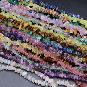 1 Chaîne De Perles De Bijoux En Pierre Naturelle De Gravier De Cristal De Forme Décontractée (Taille Des Perles : 3-5 Mm/5-8 Mm) h5 Image3