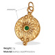 Pendentif en or et diamant vert Image20