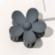 Grande épingle à cheveux givrée en forme de fleur - Bleu-gris Image18