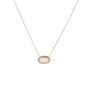 1 Paire De Colliers Pendentifs Géométriques Simples Pour Femmes, En Acier Inoxydable Étanche, À Porter Au Quotidien h5 Image5