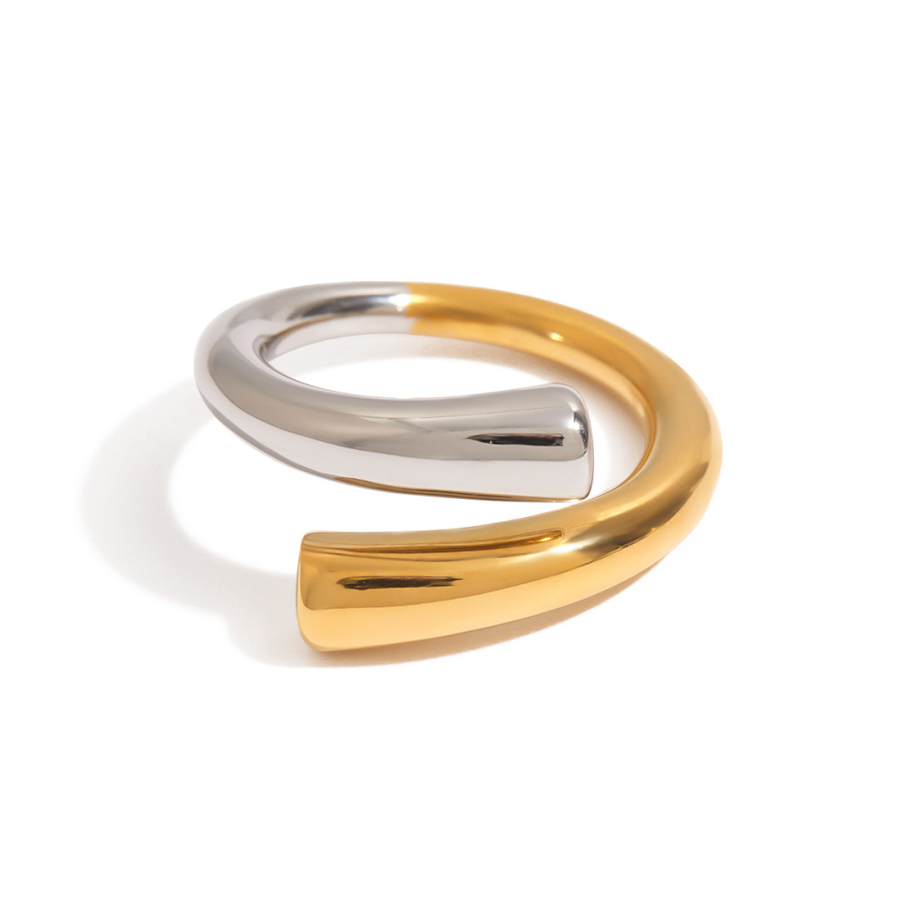 Bague Minimaliste Étanche En Acier Inoxydable Multicolore Image4