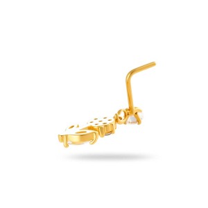 Piercing De Nez Pour Femme, Série Simple, Motif Soleil/Lune, Cuivre, Or Et Zircon h5 Image6