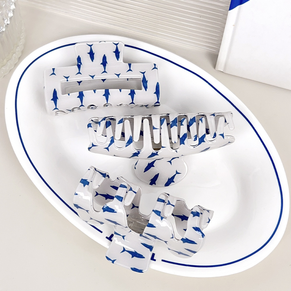 1 Paire De Pinces À Cheveux En Pvc Pour Femmes, Série Simple, Style Décontracté, Dessin Animé Image3