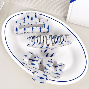 1 Paire De Pinces À Cheveux En Pvc Pour Femmes, Série Simple, Style Décontracté, Dessin Animé h5 Image3