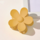 Grande épingle à cheveux givrée en forme de fleur - Jaune clair Image2