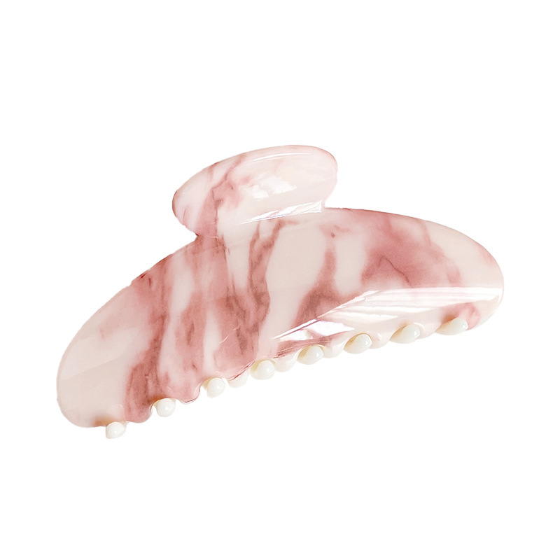 Pinces À Cheveux Simples Et Élégantes En Résine Pour Femmes, Motif Swoosh h5Image5