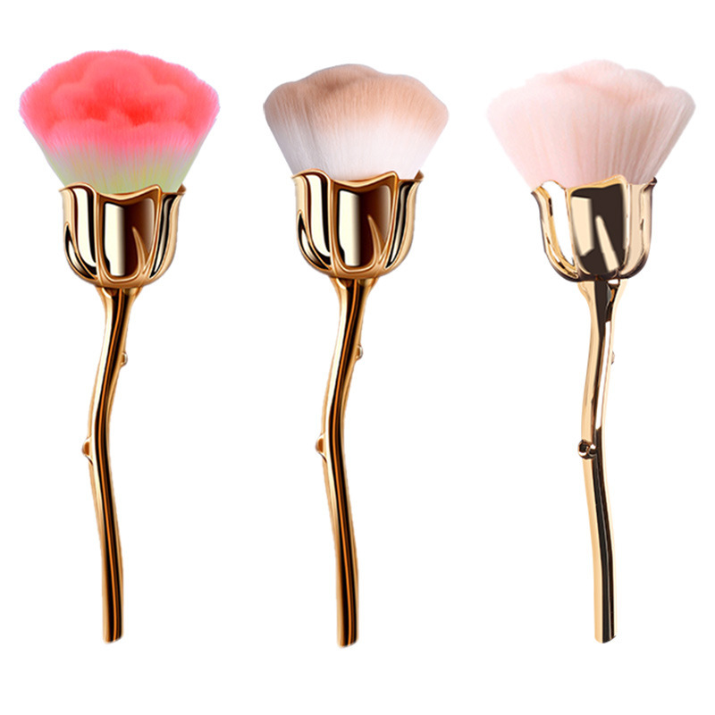 Pinceau À Poudre En Forme De Rose Pour Maquillage Pour Femme Image4