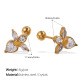 Boucles d'oreilles en cristal doré Image5